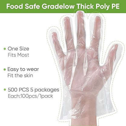 PRODESIRE™ DISPOSABLE PLASTIC GLOVES (IMPORTED)