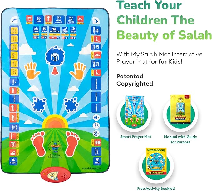 PRODESIRE™ EDUCATIONAL INTERACTIVE KIDS PRAYER MAT (BIG SIZE)