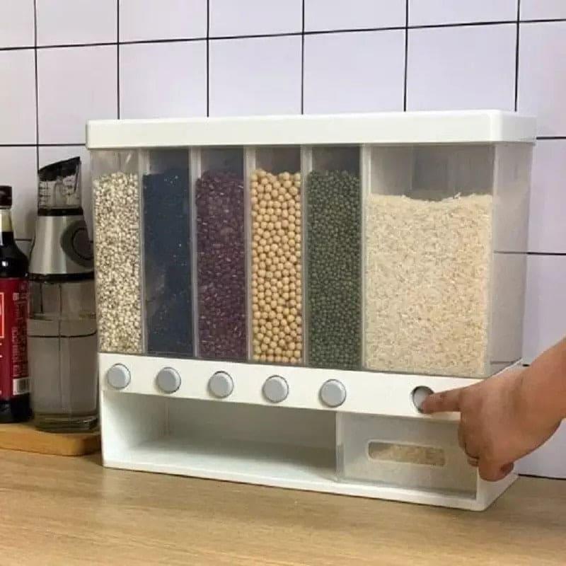 10KG WALL MOUNTED GRAIN DISPENSER FOR KITCHEN STORAGE
