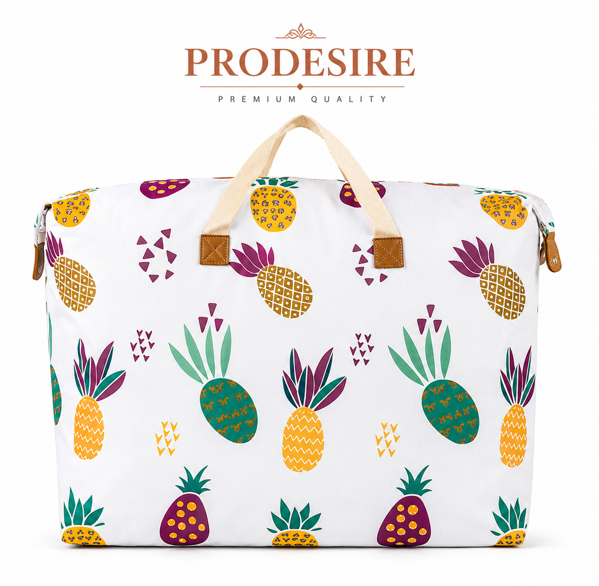 PRODESIRE™ WATERPROOF QUILT STORAGE BAG PINEAPPLE (CAPACITY 120L)