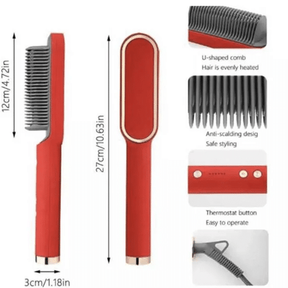 PRODESIRE™ 909 HAIR STRAIGHTENER BRUSH FOR WOMENS