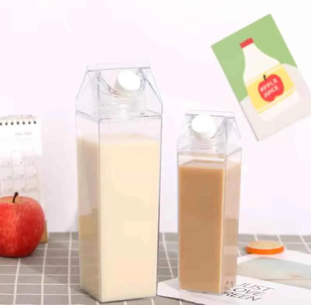 LIGHTWEIGHT TRANSPARENT BOTTLE FOR JUICE AND MILK