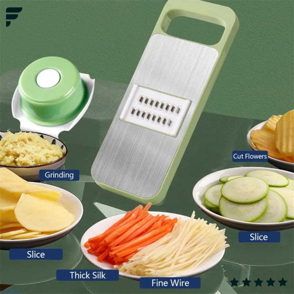 PRODESIRE™ 5 in 1 VEGETABLE CUTTER MUTIFUNCTIONAL GRATER & CUTTER