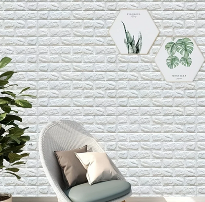 PRODESIRE™ SELF ADHESIVE 3D BRICK WALL SHEET (27X30 INCH PER SHEET)
