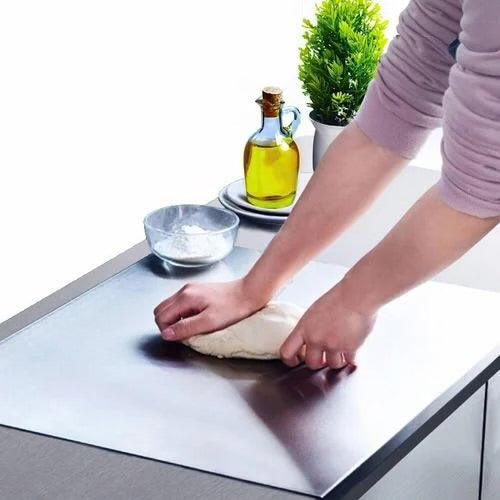 STAINLESS STEEL CHOPPING BOARD FOR VEGETABLE PREP