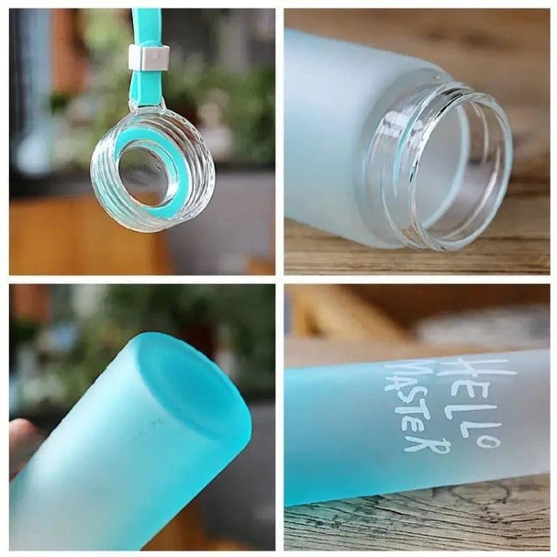 PRODESIRE™ HELLO MASTER GLASS WATER BOTTLE 480ML