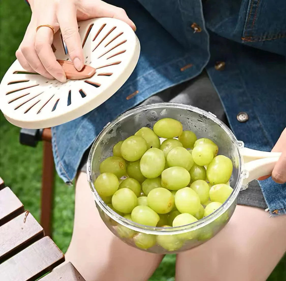 FRUIT & VEGGIE WASH BOWL FOR QUICK FOOD PREP