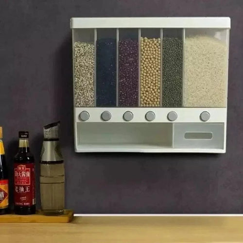 10KG WALL MOUNTED GRAIN DISPENSER FOR KITCHEN STORAGE