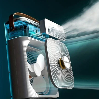 RECHARGEABLE USB HUMIDIFIER FAN FOR CLEAN AND REFRESHING AIR