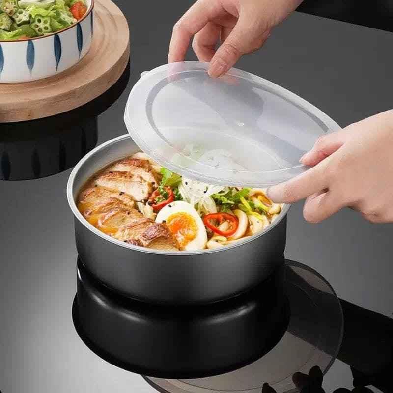 5-PIECE STAINLESS STEEL MIXING BOWLS SET WITH SECURE LIDS