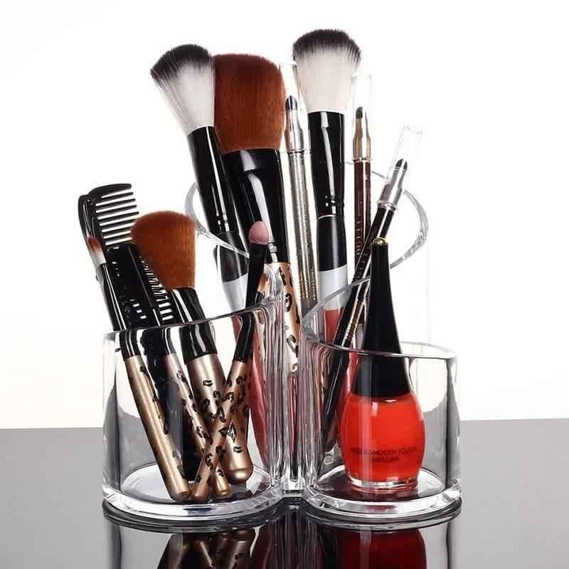 TRANSPARENT S-SHAPE MAKEUP BRUSH STORAGE