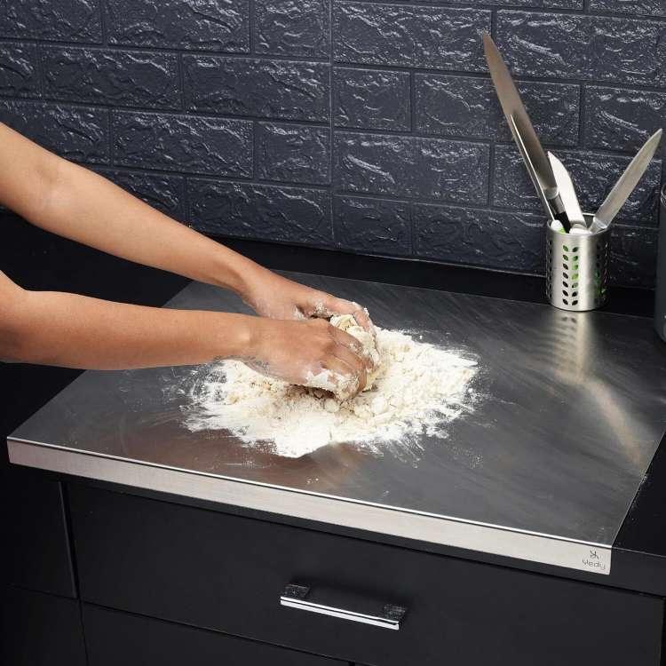 STAINLESS STEEL CHOPPING BOARD FOR VEGETABLE PREP