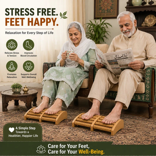 PRODESIRE™ WOODEN FOOT MASSAGER ROLLER