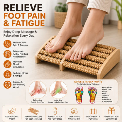 PRODESIRE™ WOODEN FOOT MASSAGER ROLLER