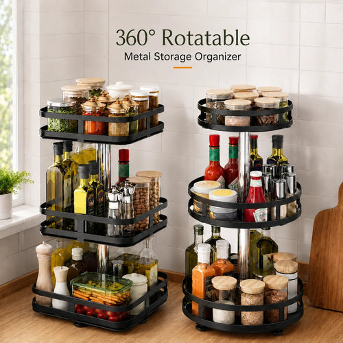 PRODESIRE™ 360° ROTATABLE METAL STORAGE ORGANIZER