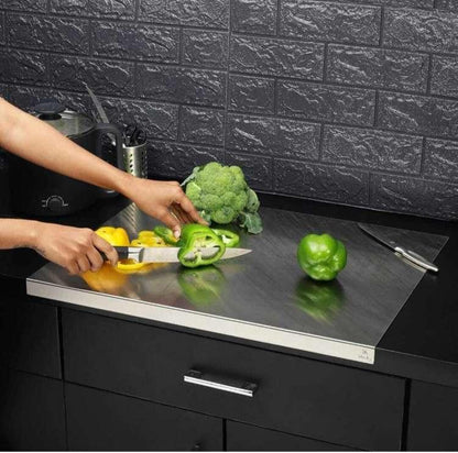 STAINLESS STEEL CHOPPING BOARD FOR VEGETABLE PREP