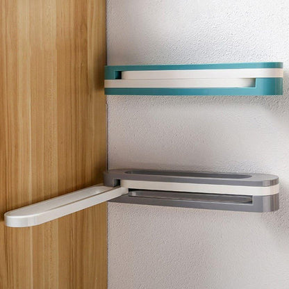 SELF ADHESIVE FOLDABLE BATHROOM SLIPPER RACK