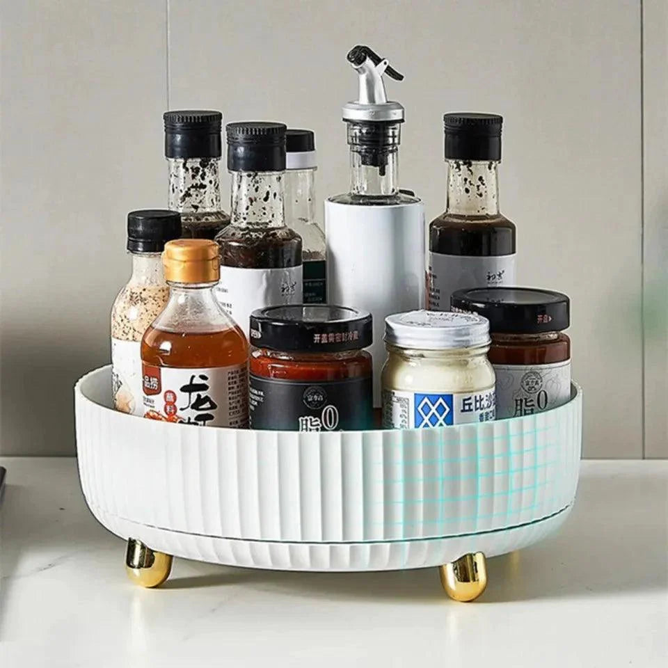 STAINLESS STEEL CUTTING BOARD WITH ROTATING TRAY – DURABLE & HYGIENIC