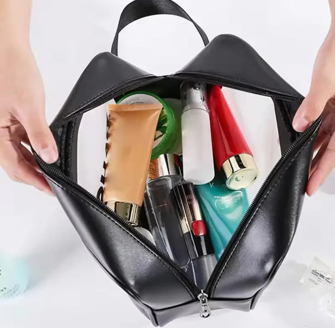 WATERPROOF TRAVEL COSMETICS POUCH WASHBAG ORGANIZER