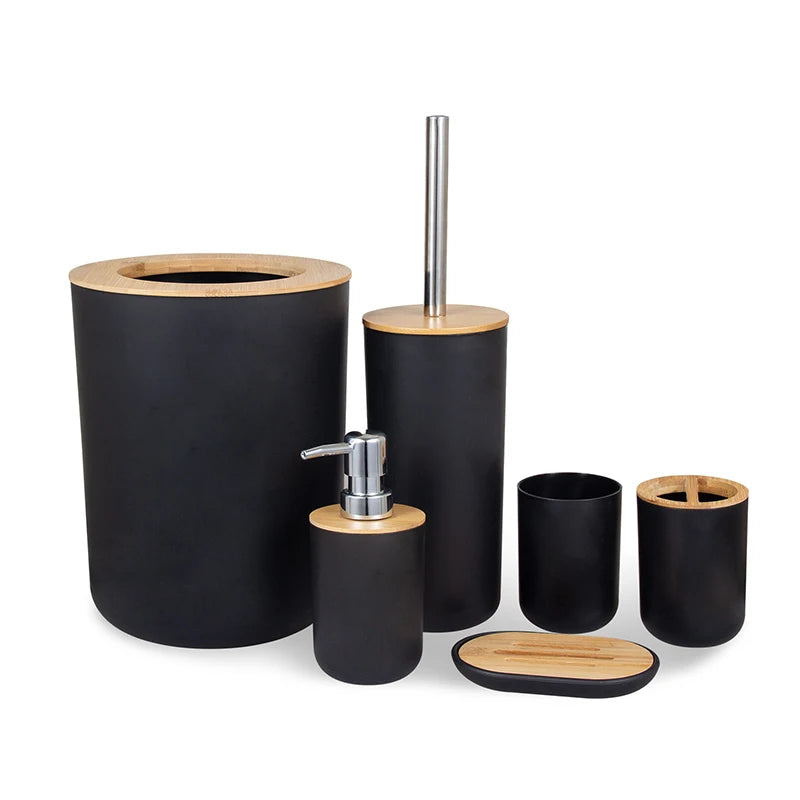 MODERN 6PCS BATHROOM ORGANIZER SET WITH BOX