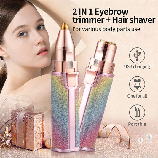 PRODESIRE™ BLAWLESS 2IN1 EYEBROW & FACIAL HAIR REMOVER (RECHARGEABLE)