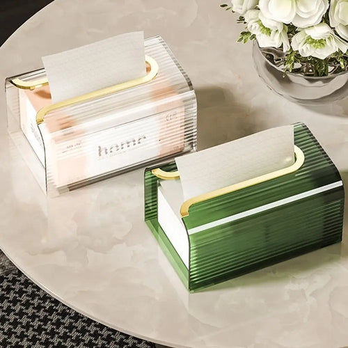 WALL-MOUNTED ACRYLIC TISSUE BOX – SPACE-SAVER
