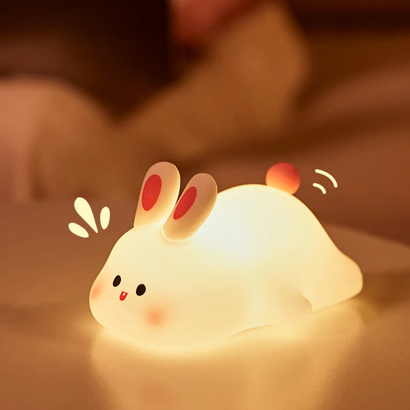 CUTE PANDA & RABBIT DESK LAMP SOFT NIGHT LIGHT