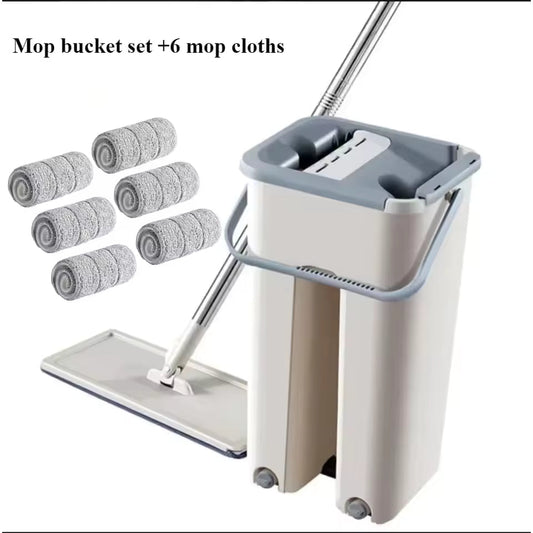 MAGIC MOP AND BUCKET SET WITH SELF CLEANING FUNCTION