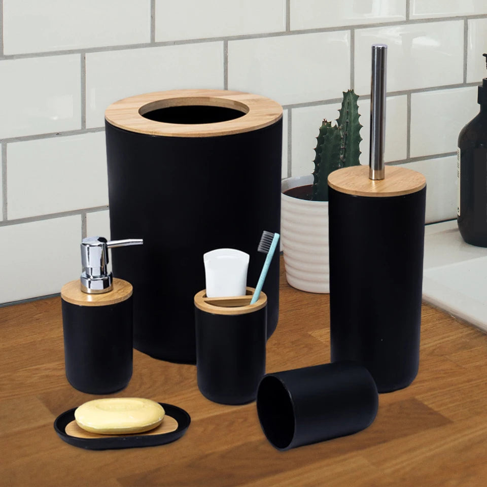 MODERN 6PCS BATHROOM ORGANIZER SET WITH BOX