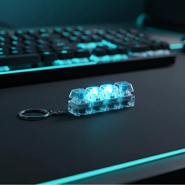 PRODESIRE™ KEYBOARD FIDGET STRESS RELIEF KEYCHAIN FOR KIDS & ADULTS