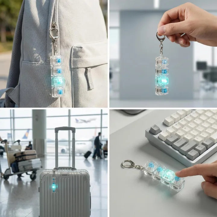 PRODESIRE™ KEYBOARD FIDGET STRESS RELIEF KEYCHAIN FOR KIDS & ADULTS