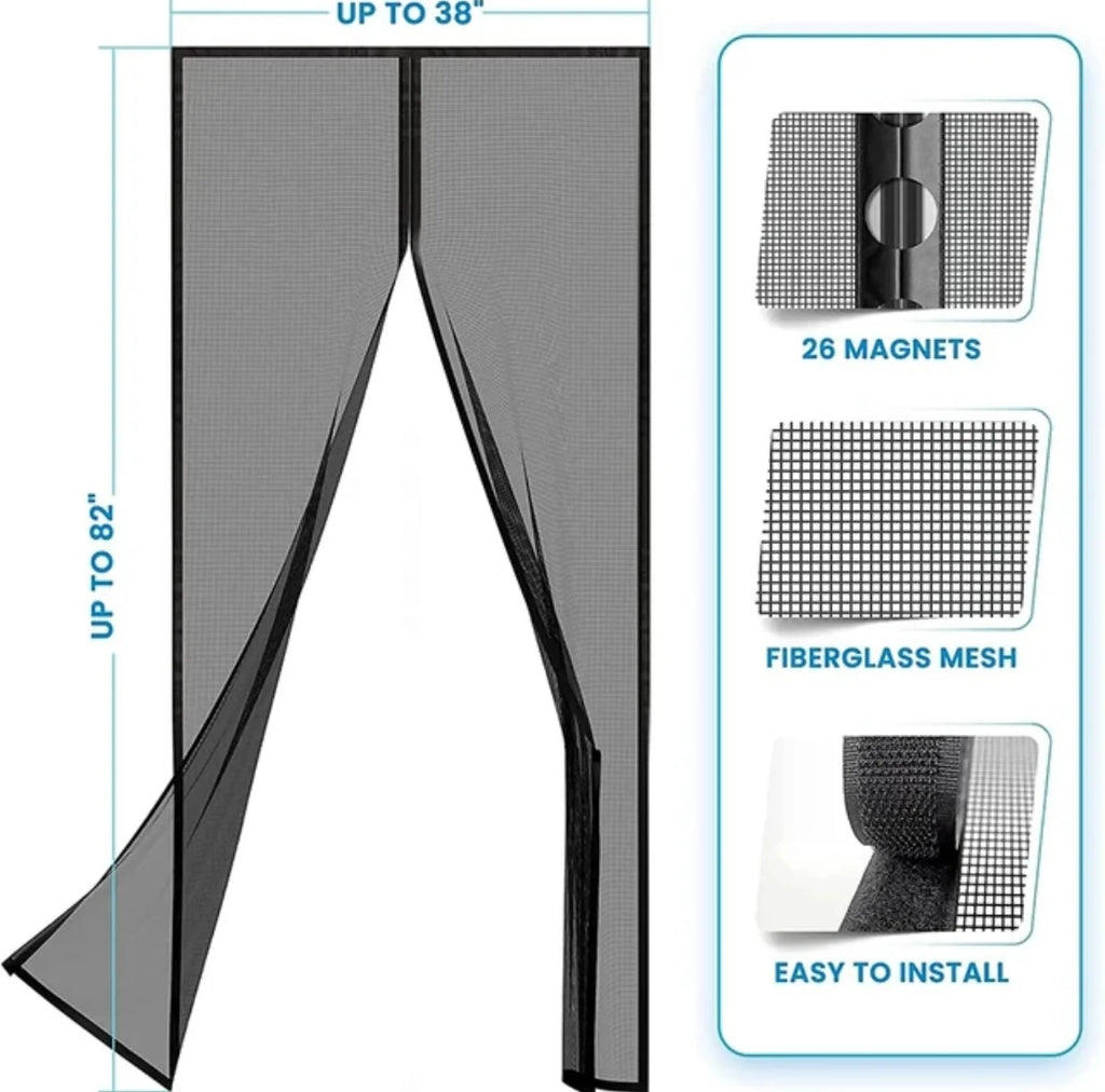 PRODESIRE™ MAGIC MESH MAGNETIC SCREEN DOOR (75x39 INCHES)