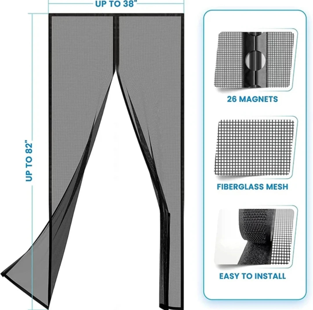 PRODESIRE™ MAGIC MESH MAGNETIC SCREEN DOOR (75x39 INCHES)