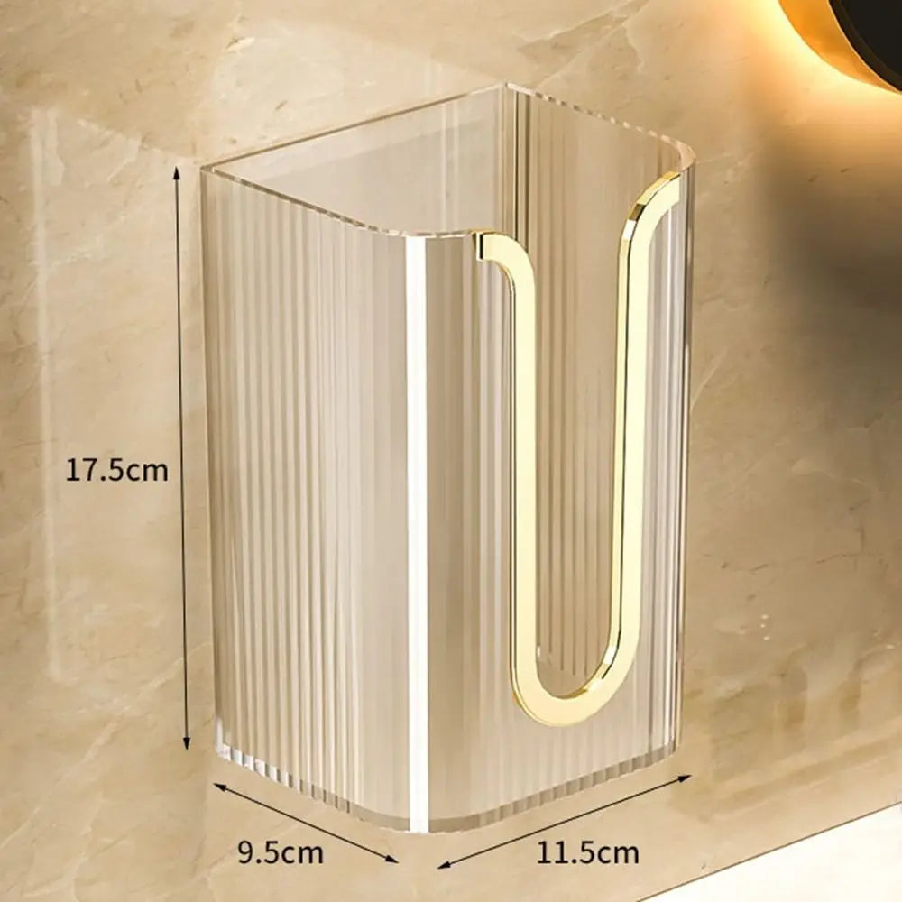 WALL-MOUNTED ACRYLIC TISSUE BOX – SPACE-SAVER