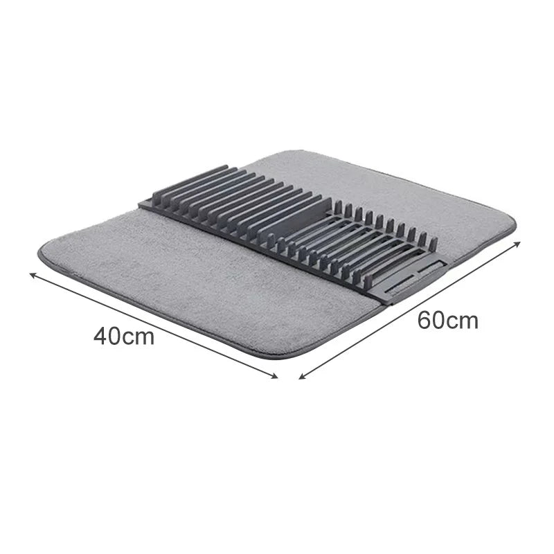 NON-SLIP DISH DRYING MAT WITH WATER RESISTANCE