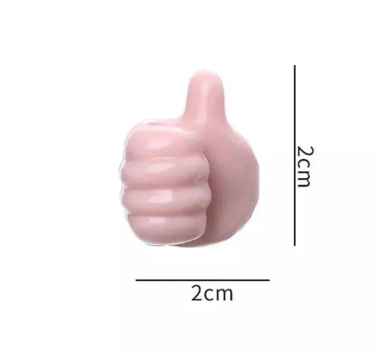 MULTIFUNCTIONAL SILICONE WALL THUMB CLIPS SET OF 10