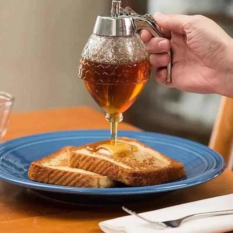 TRANSPARENT ACRYLIC HONEY STORAGE CONTAINER