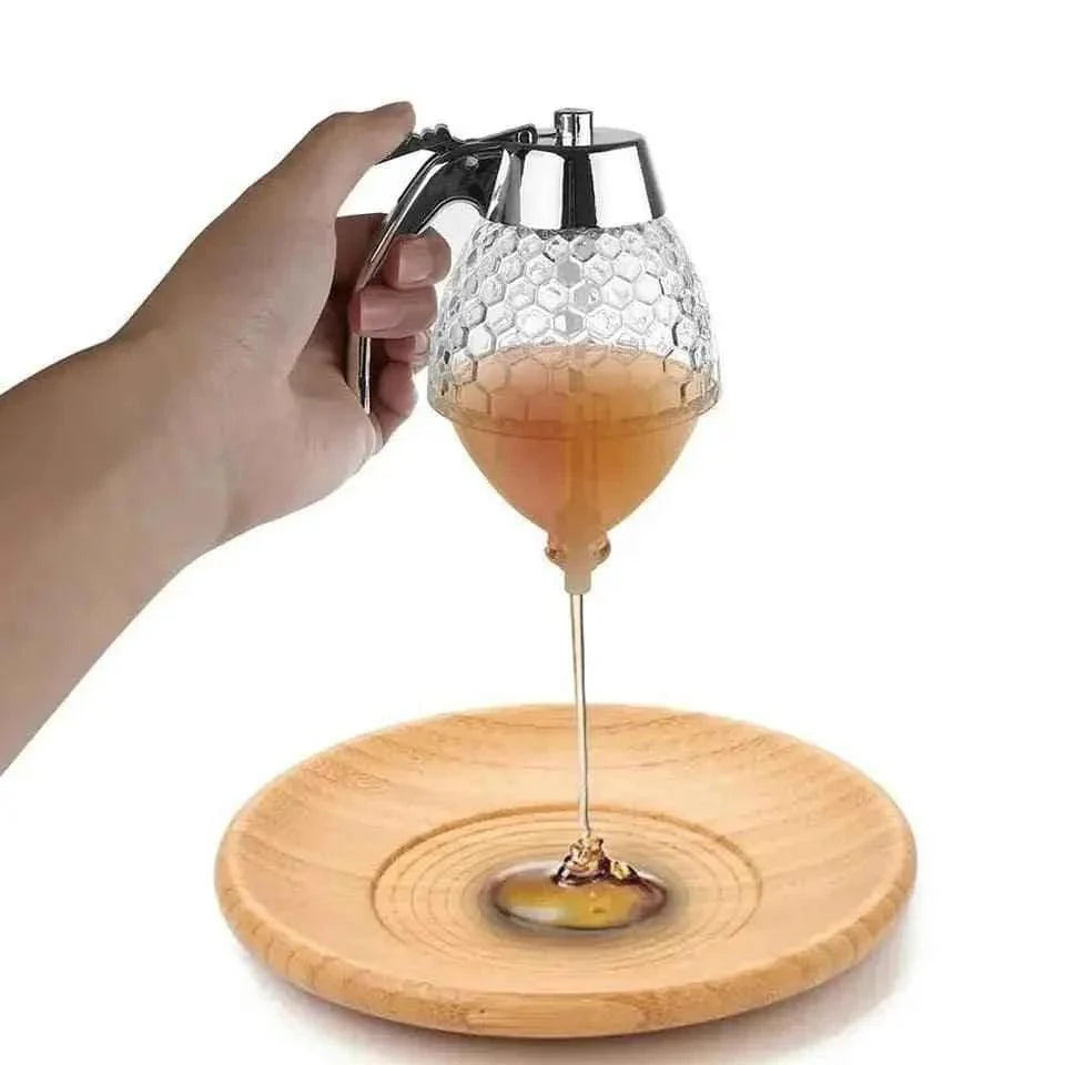 TRANSPARENT ACRYLIC HONEY STORAGE CONTAINER