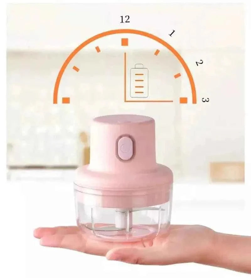 MINI ELECTRIC CHOPPER 250ML – PORTABLE VEGETABLE CUTTER FOR EASY COOKING