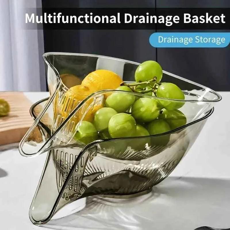 ACRYLIC STORAGE BASKET FOR FRUITS & VEGGIES