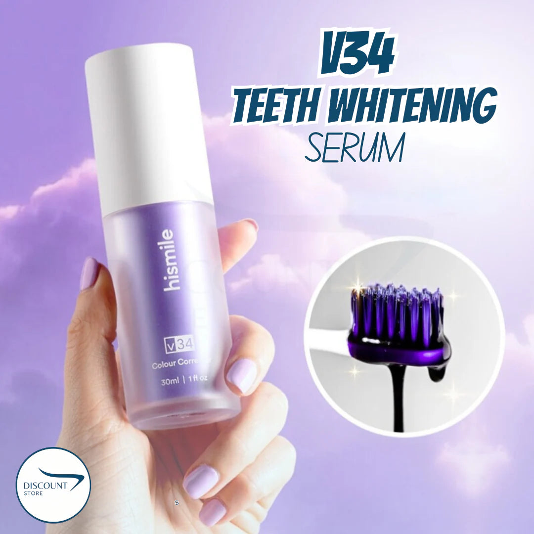 HISMILE V34 TEETH WHITENING SERUM – PURPLE COLOUR CORRECTOR FOR YELLOW TONES