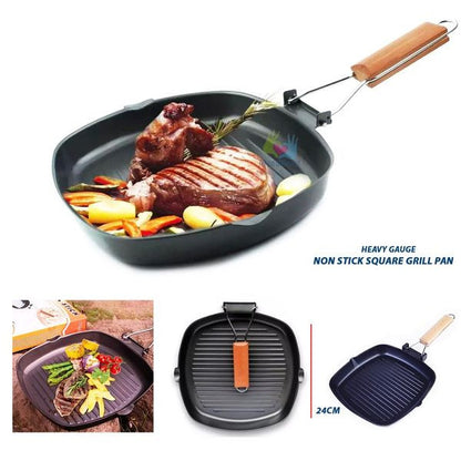 PRODESIRE™ NON STICK SQUARE GRILL PAN (IMPORTED)