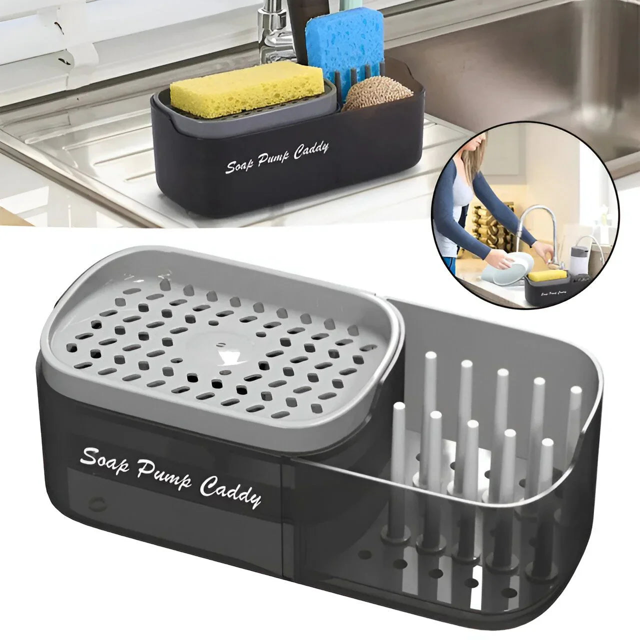 PRODESIRE™ SOAP PUMP AND SINK CADDY