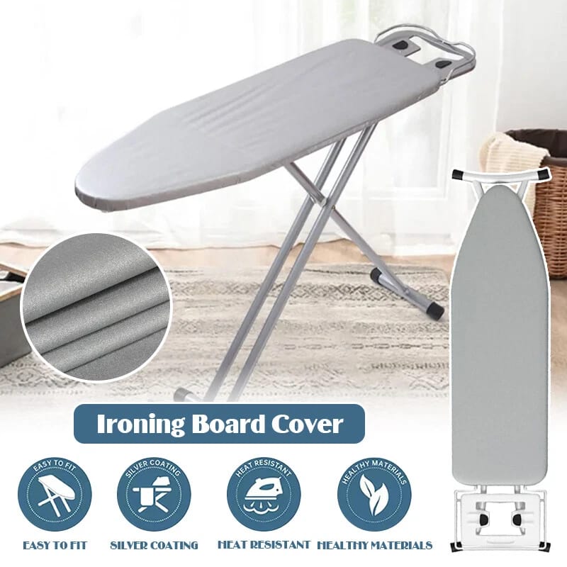 EASY FIT WASHABLE IRONING BOARD COVER WITH BACKING