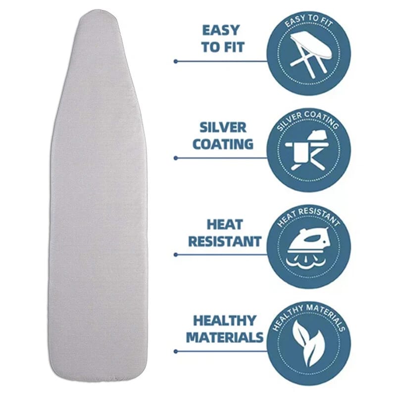 EASY FIT WASHABLE IRONING BOARD COVER WITH BACKING