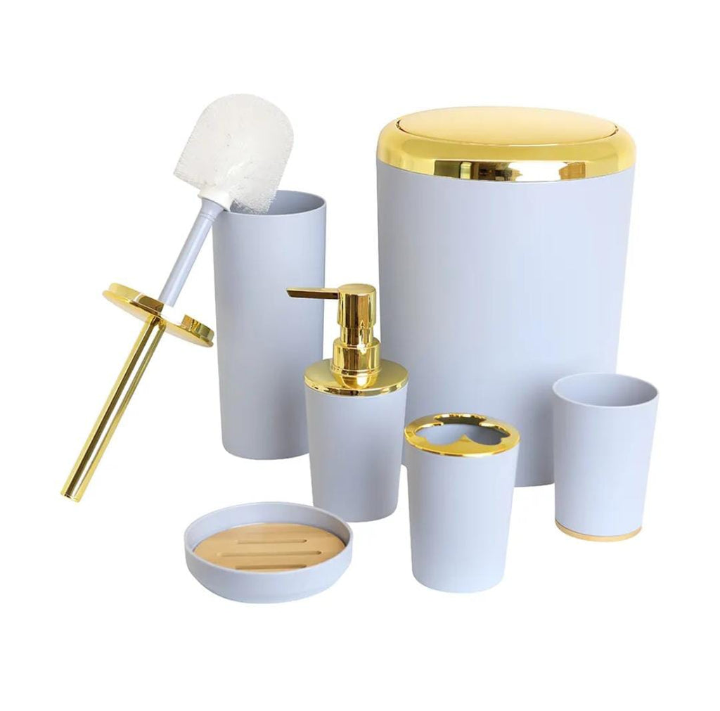 MODERN 6PCS BATHROOM ORGANIZER SET WITH BOX