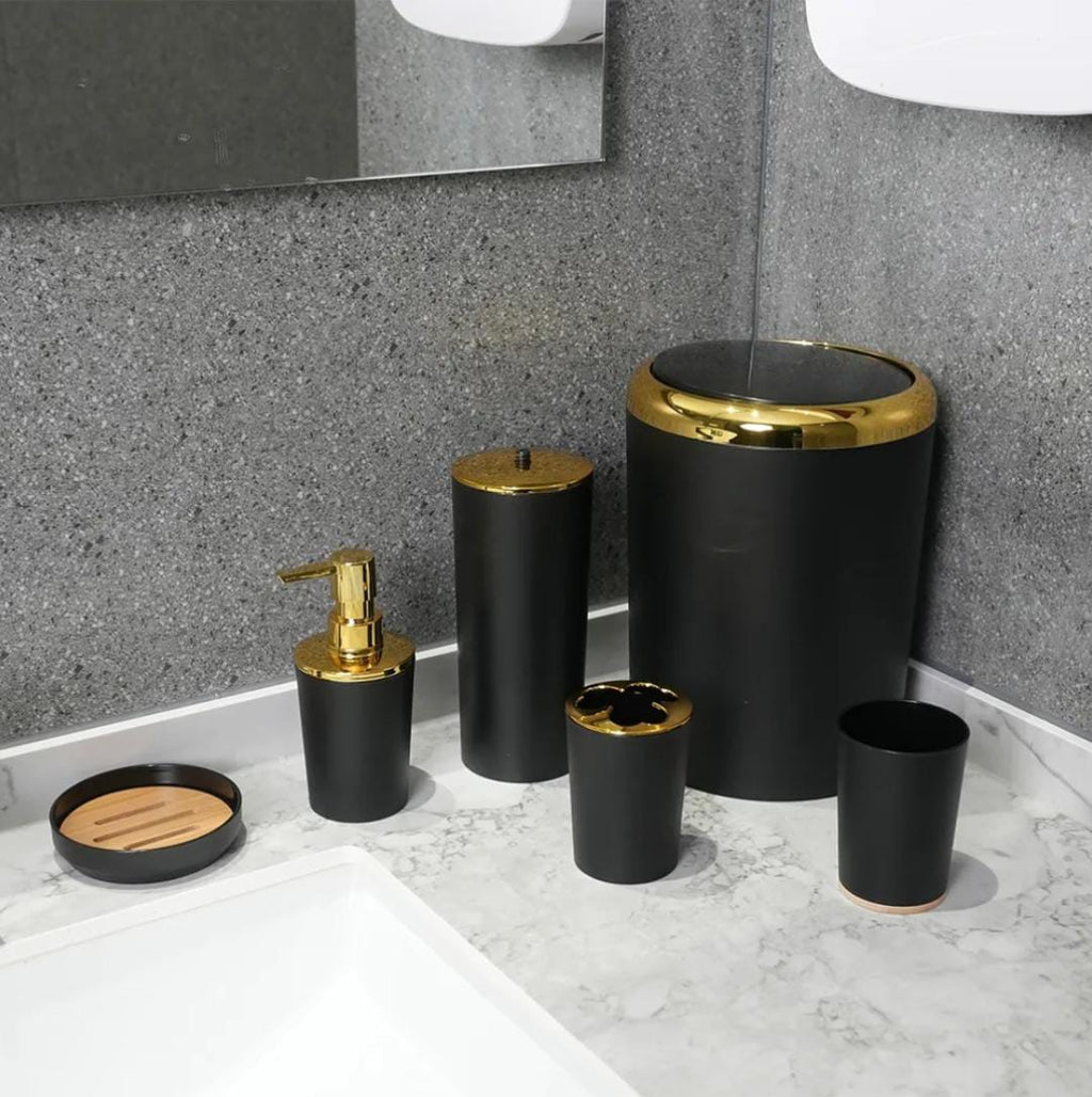 MODERN 6PCS BATHROOM ORGANIZER SET WITH BOX