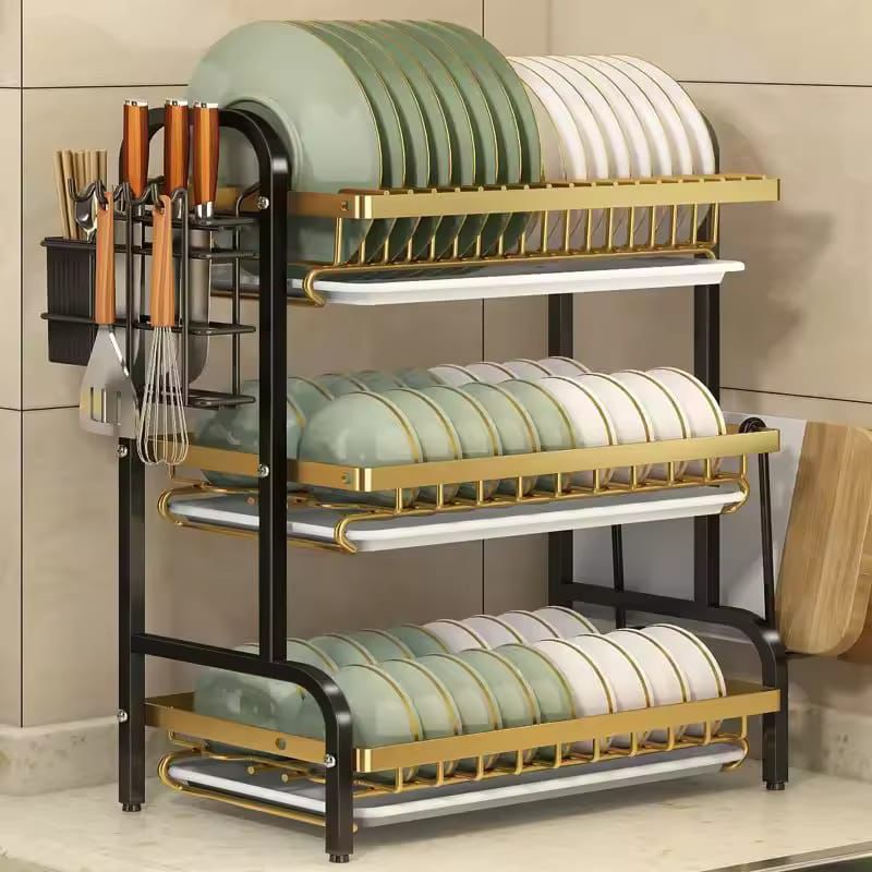 PRODESIRE™ Dish Drainer Stainless Kitchen Dish Rack Storage Shelf