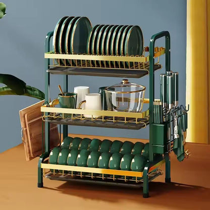 PRODESIRE™ Dish Drainer Stainless Kitchen Dish Rack Storage Shelf