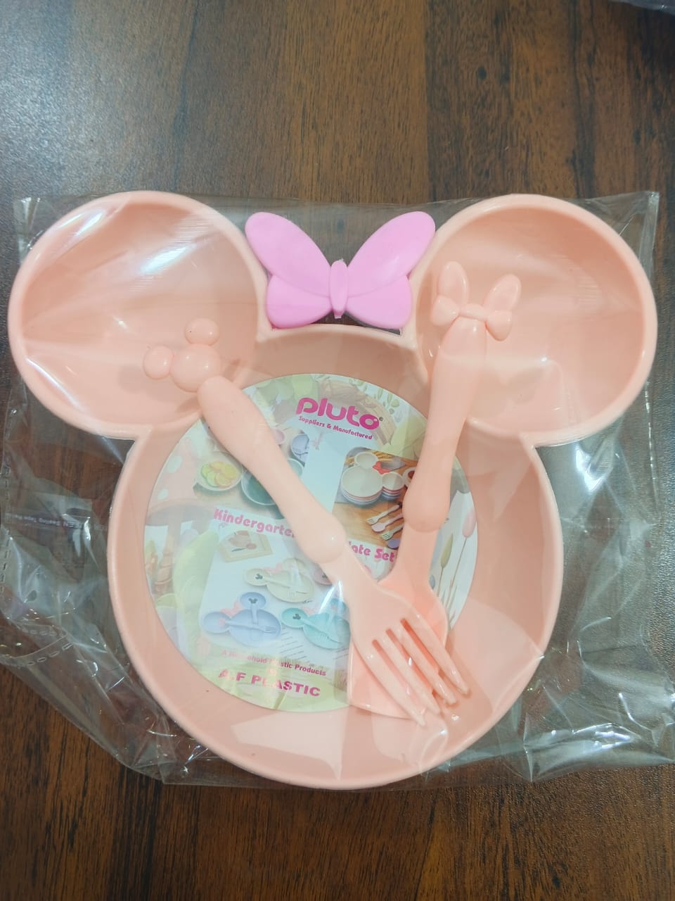 PRODESIRE™ MICKEY MOUSE KIDS PLATE WITH FORK & SPOON